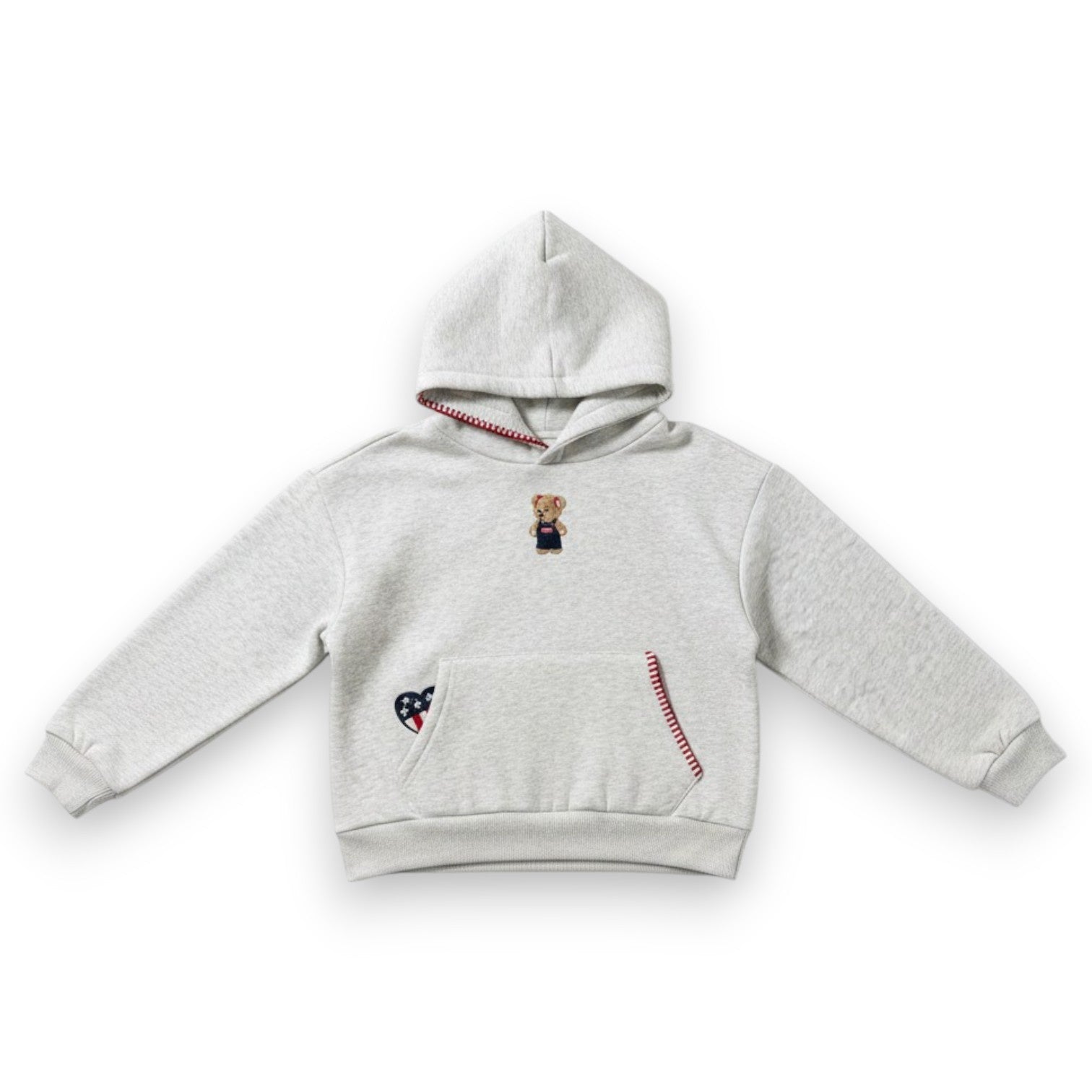 Happy Camper All American Youth Hoodie Heather Gray Y300HGR-6 5306