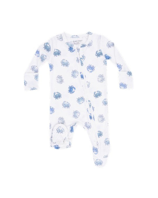 Angel Dear Blue Crabs 2 Way Zipper Footie 651-S26-BCR 5302