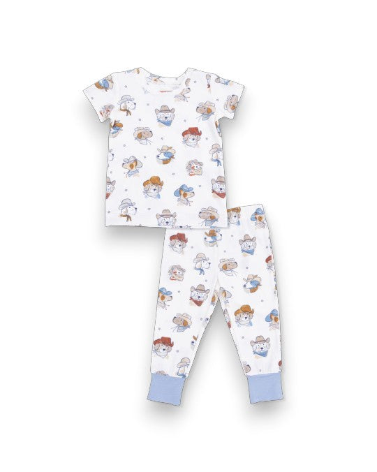 Angel Dear Cowdogs Short Sleeve Loungewear Set 5303