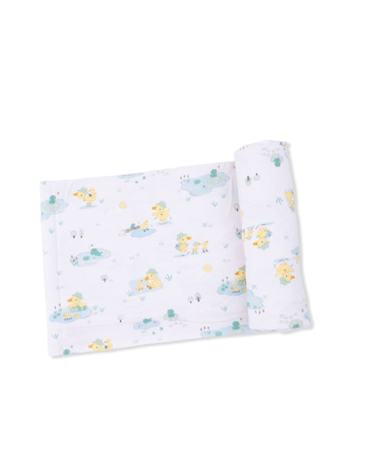 Angel Dear Frog and Duck Pond Swaddle Blanket 5303