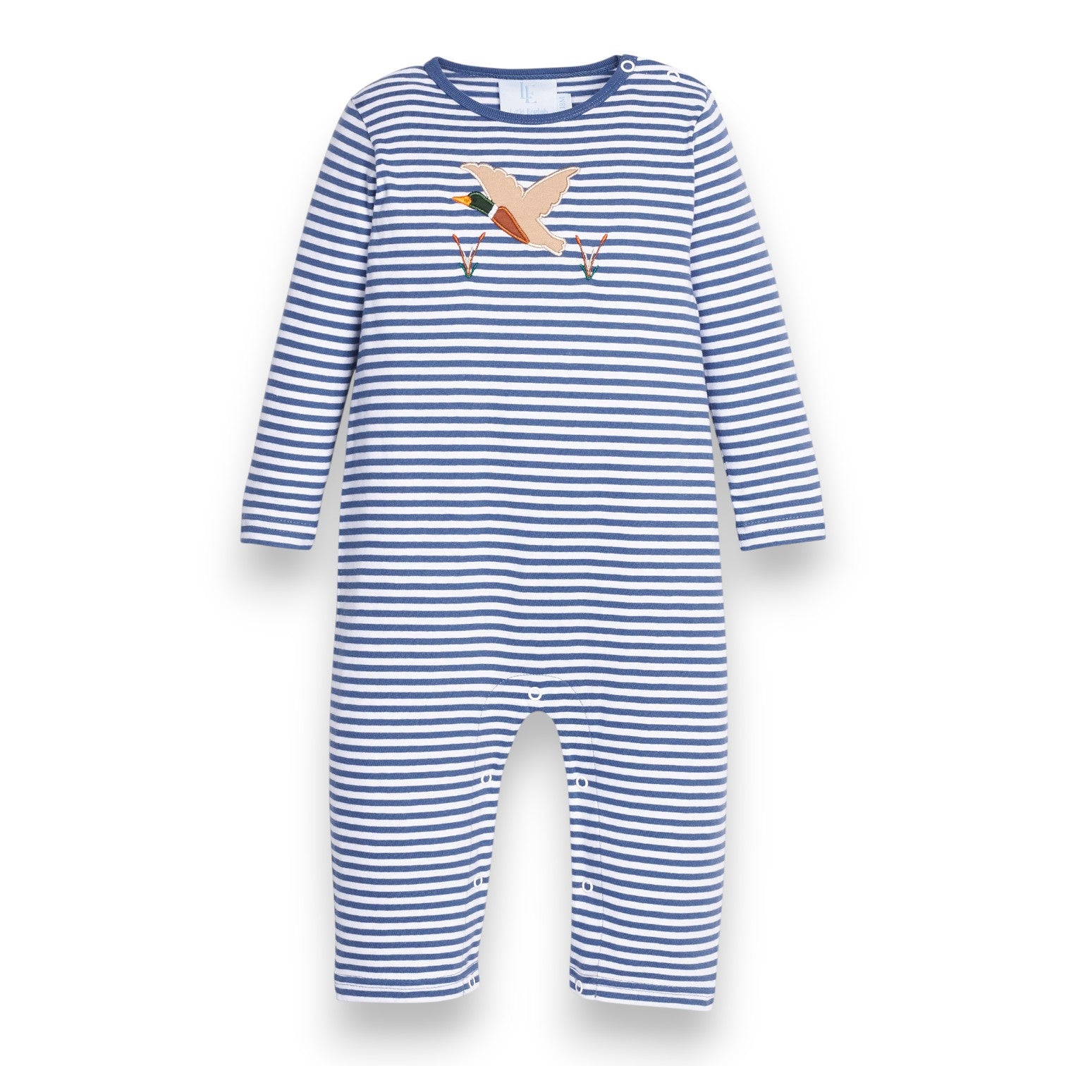Little English Applique Romper Flying Mallard 5308