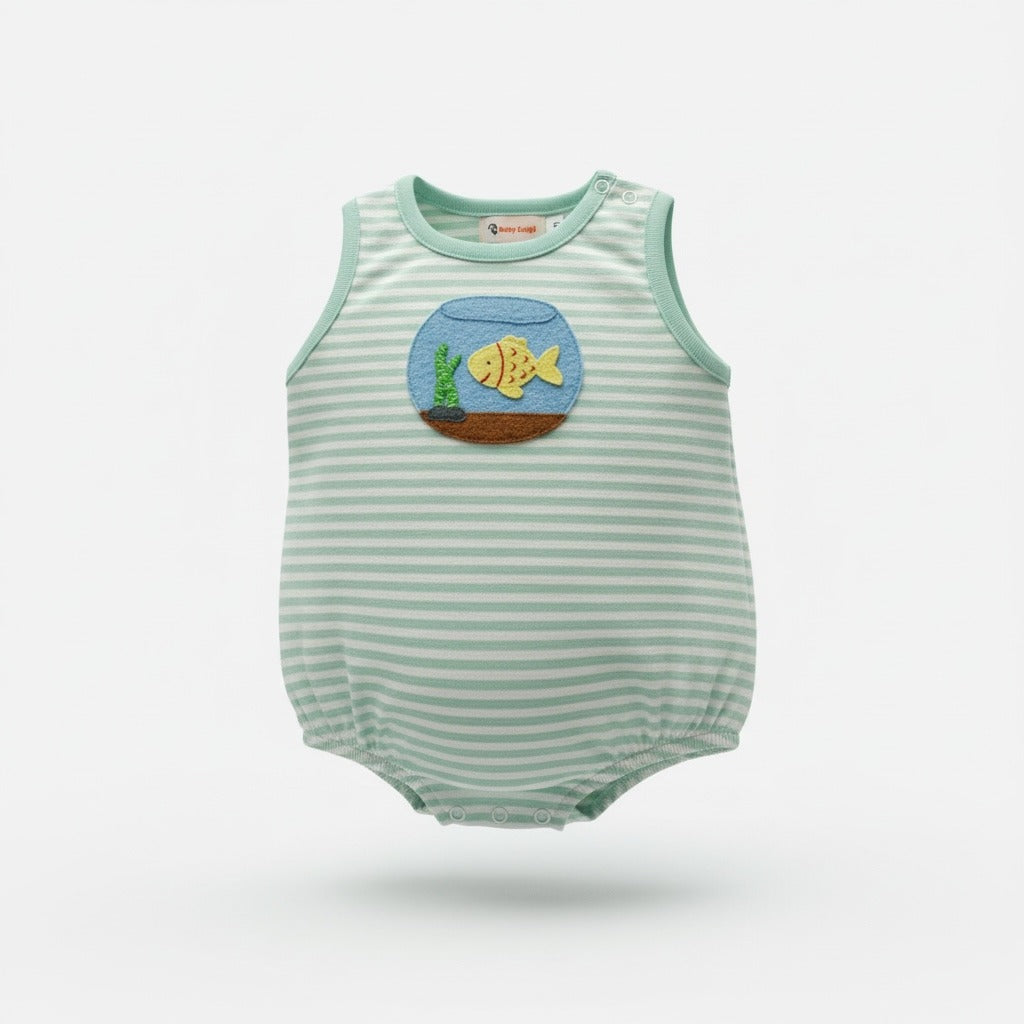 Luigi Sleeveless Striped Bubble W/Applique Spring 26