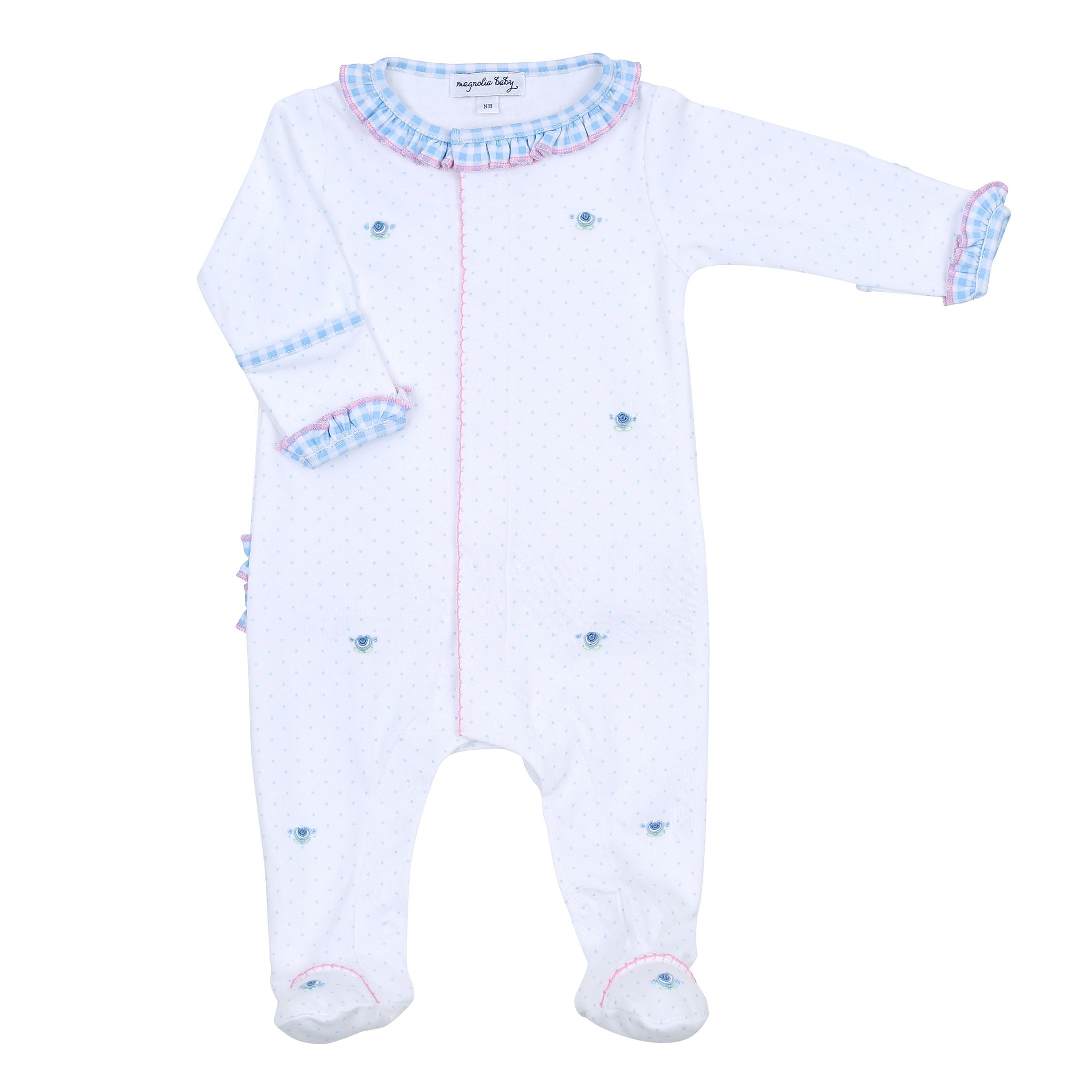Magnolia Baby Anna's Classics Scattered Ruffle Footie 1313-410 5101