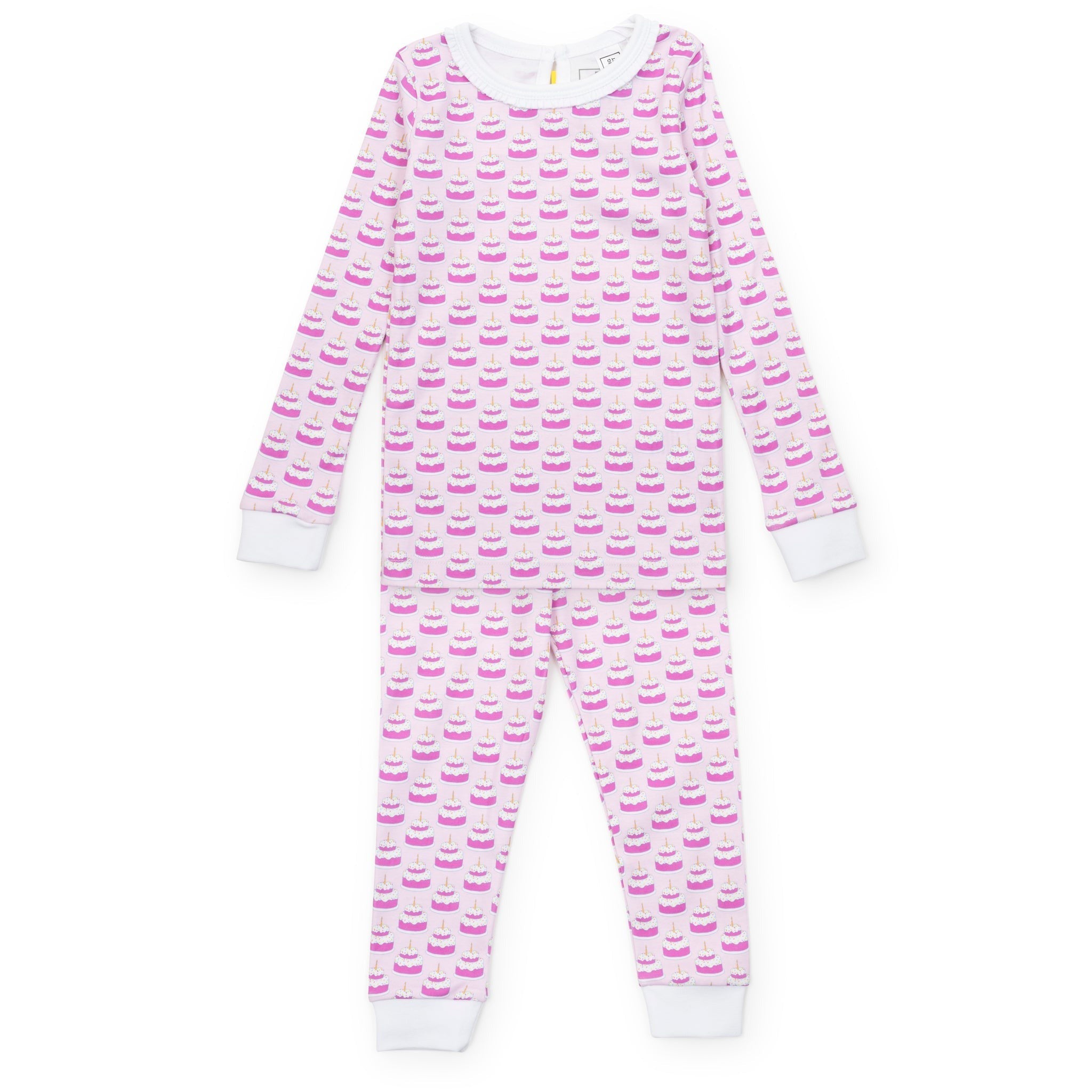 Lila & Hayes Ava Girls' Pajama Pant Set Birthday Cake Pink  5208