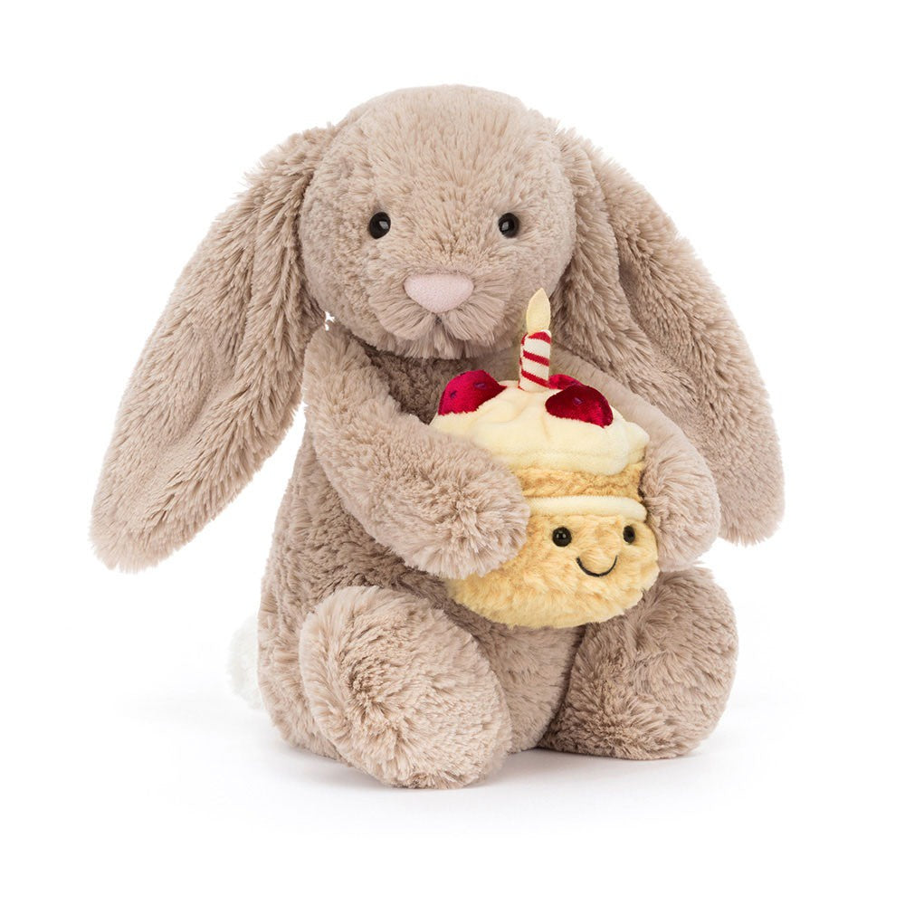 JellyCat Beige bunny Birthday