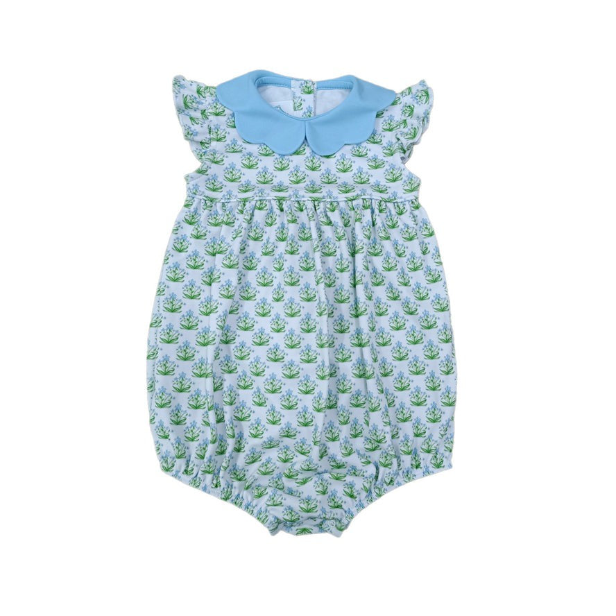 Love George Block Print Floral Knit Bubble 5301