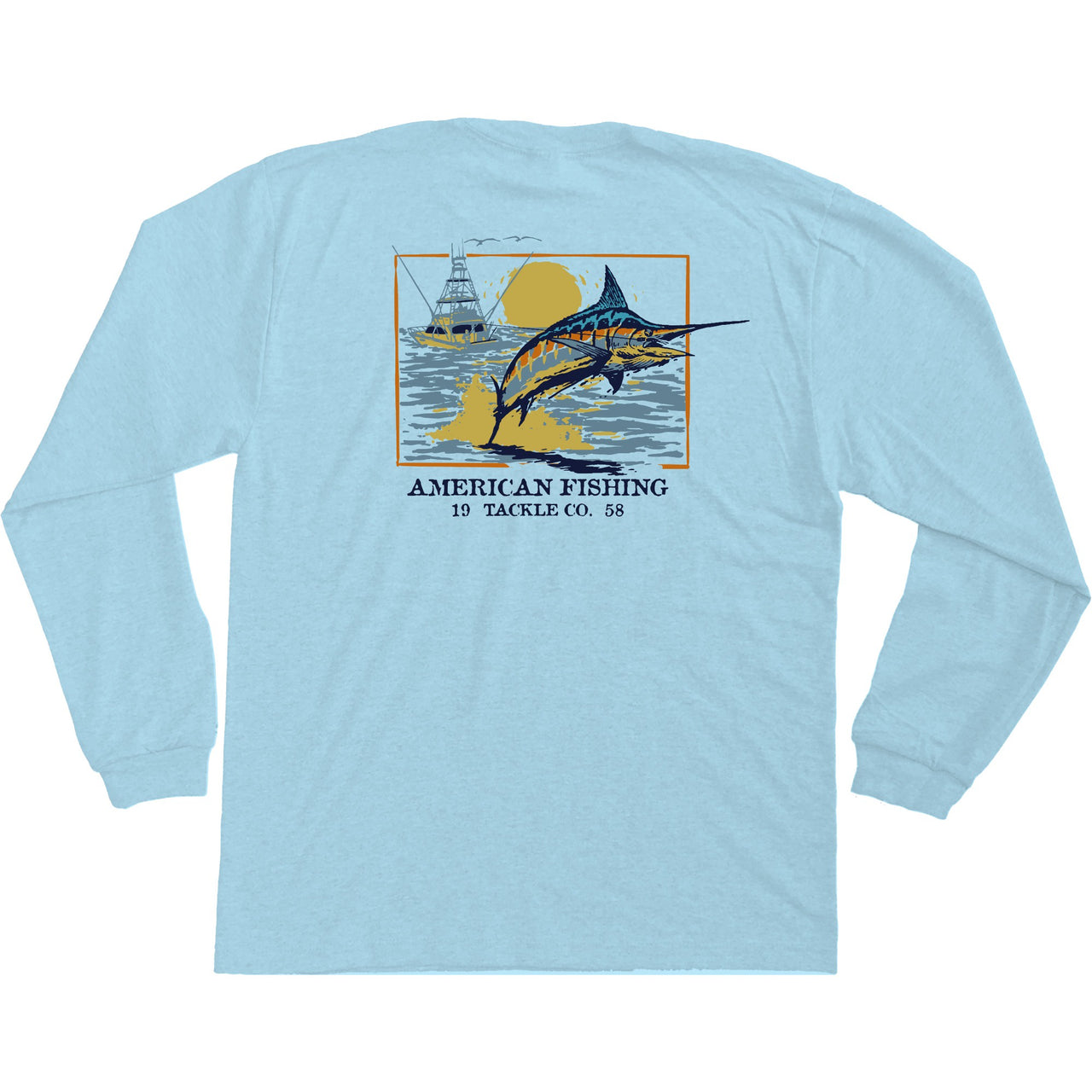 Aftco Flying Bill Neon Sky Blue Heather BT8500 5107