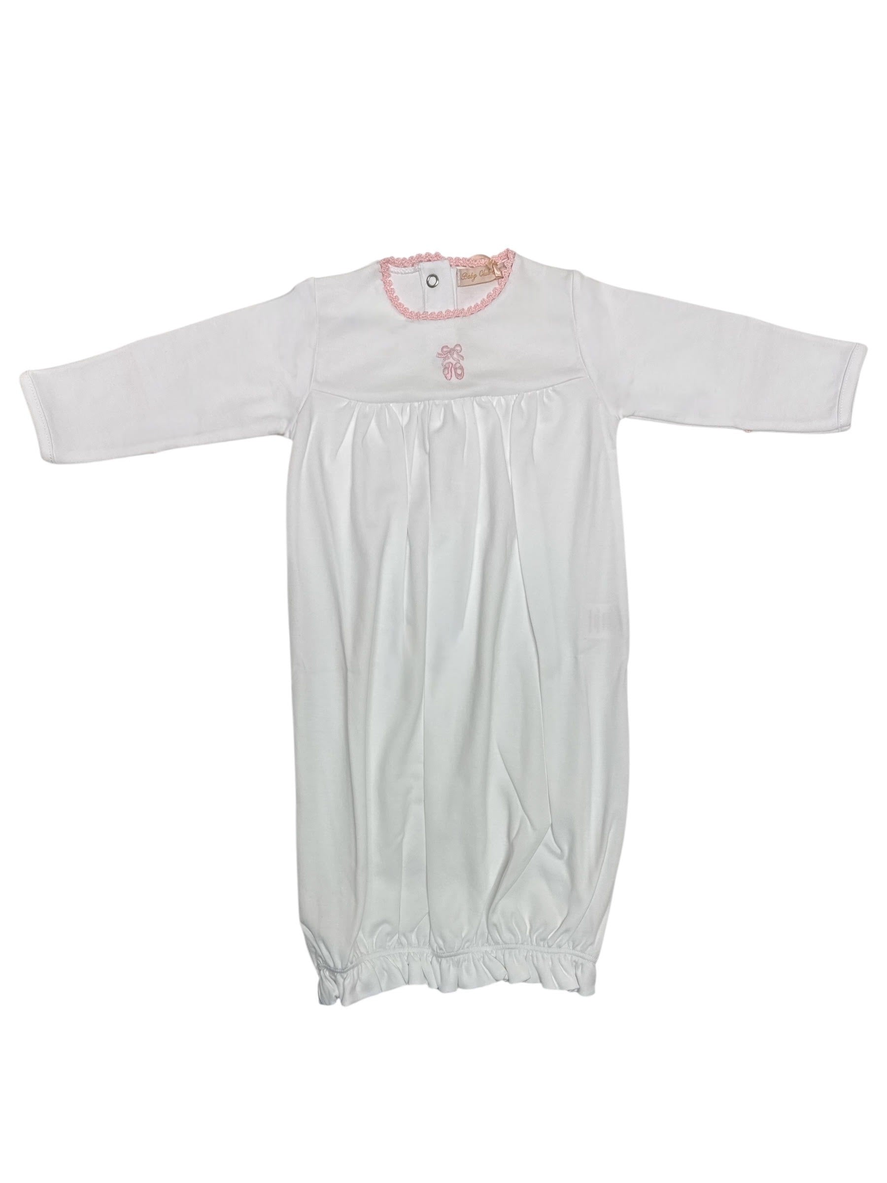 Baby Club Sugarplum Steps Gown W/Crochet Trim NIG1901361 5301