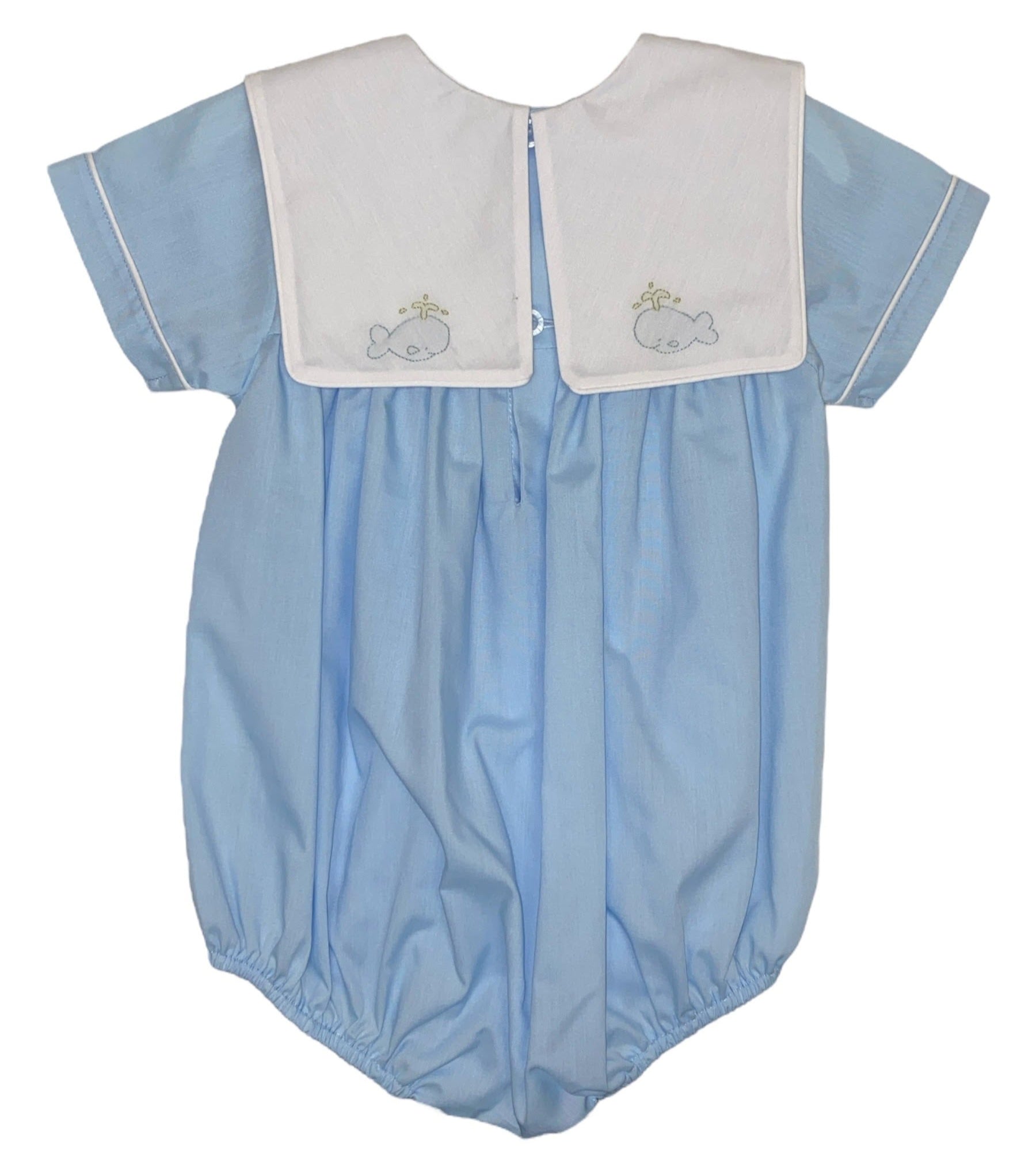 Auraluz Whale Bubble W/Square Collar Blue/White 619 5204