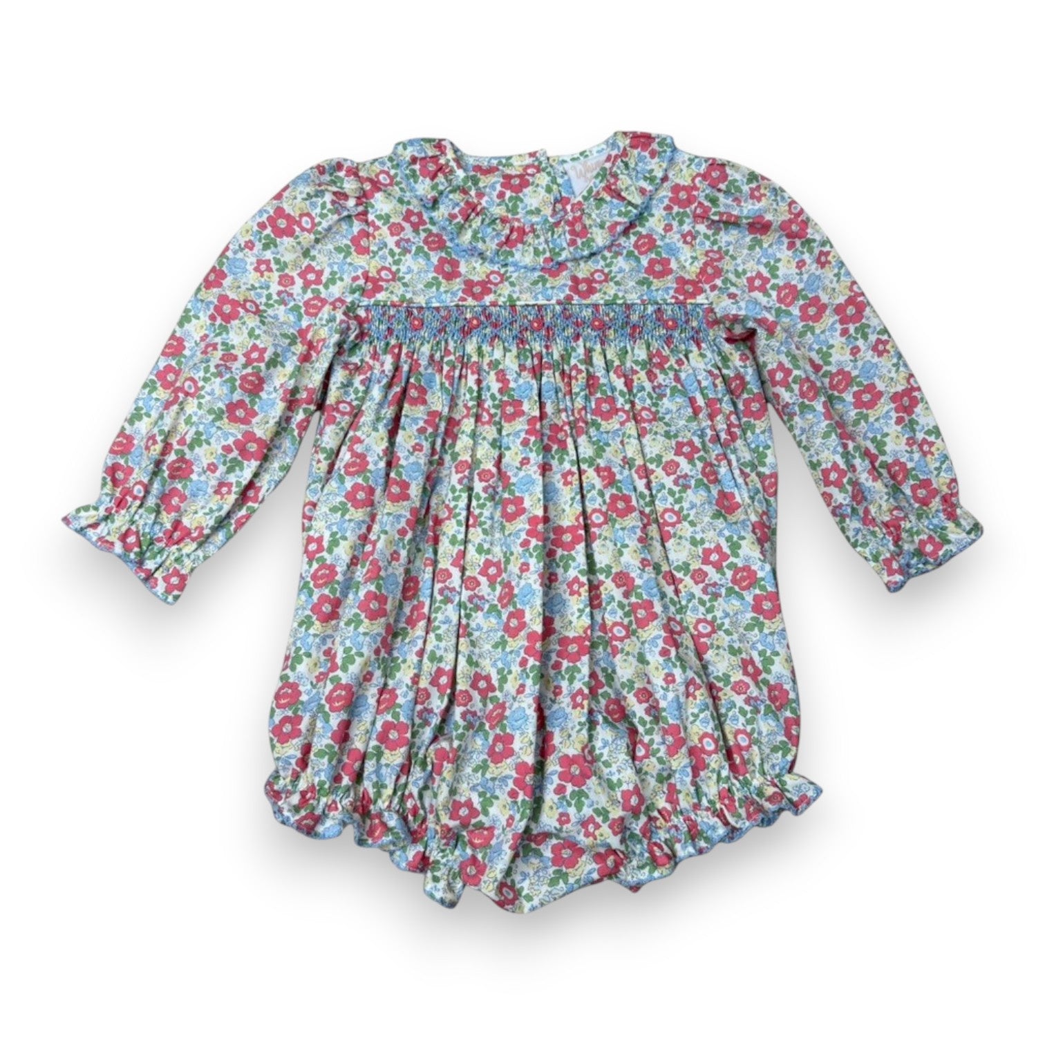 Whimsy Bay Betty's Bouquet Ruffle Smocked Bubble WBF26-93