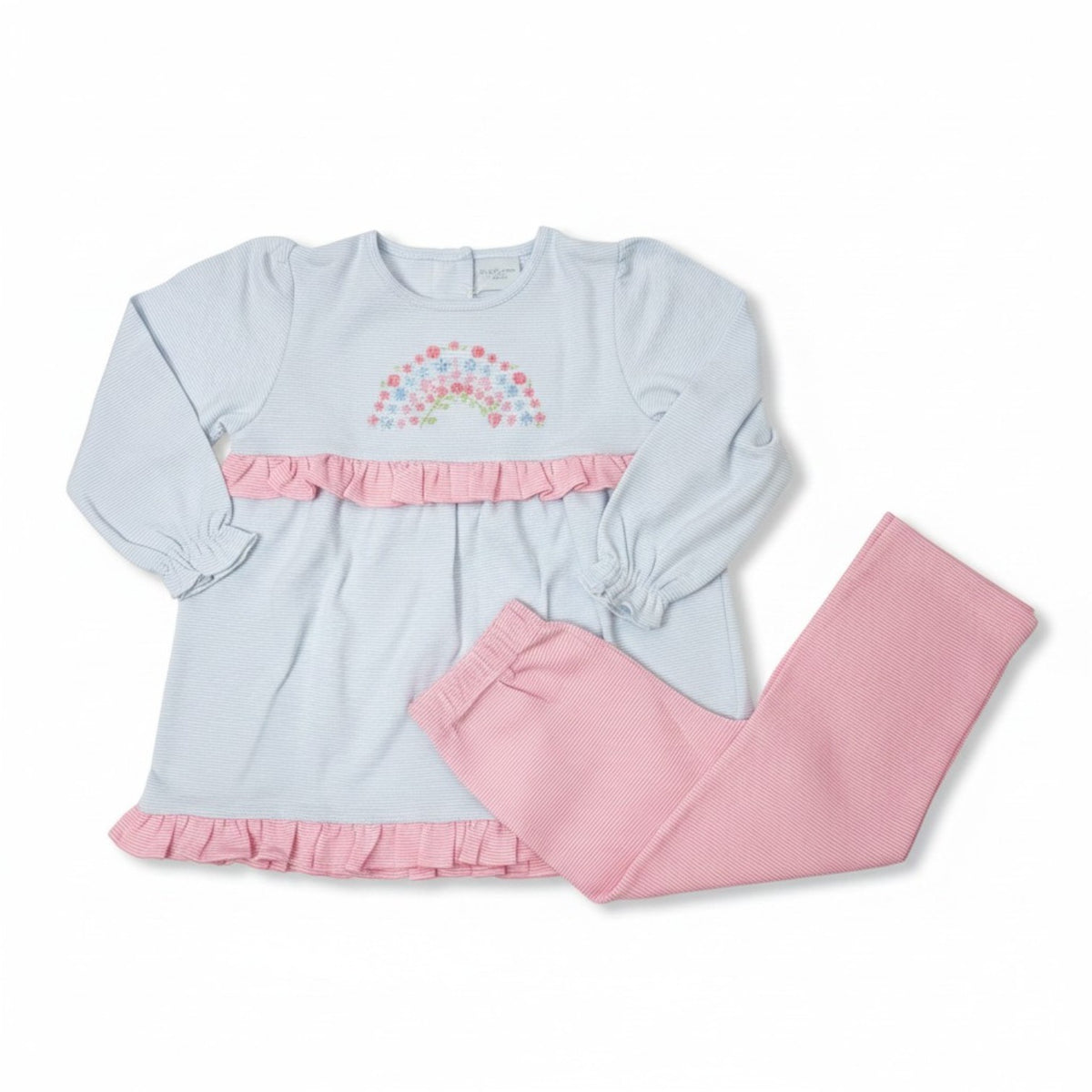 Squiggles Blooming Rainbow Set W/Ruffle Across Yoke 100L/P725 5308