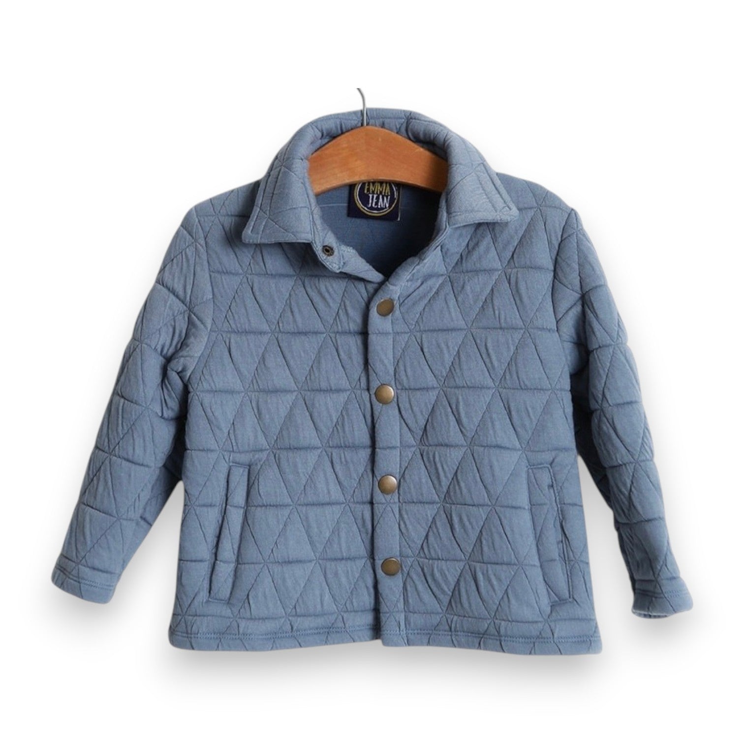 Emma Jean Blue Quilted Jacket 1066 5308