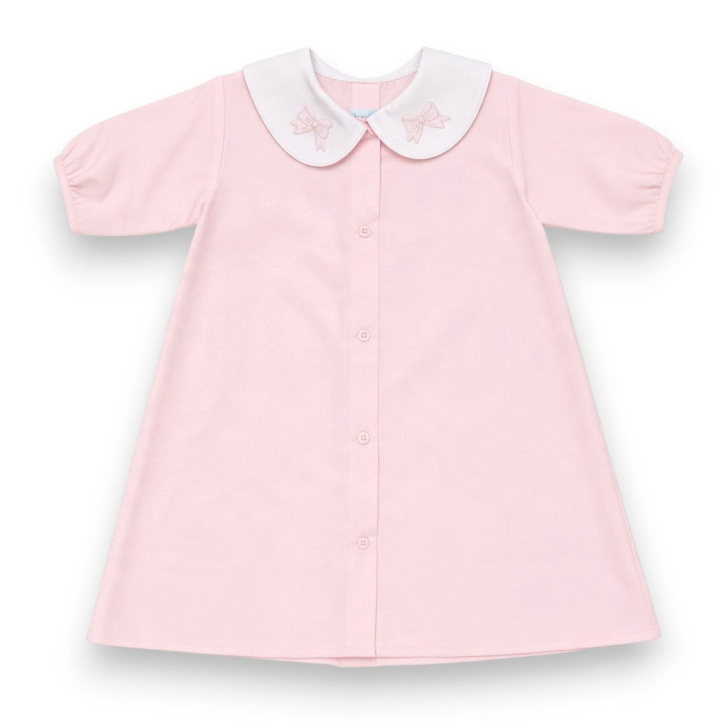 Auraluz L/S Day Gown Pink Bow/Ribbons 387