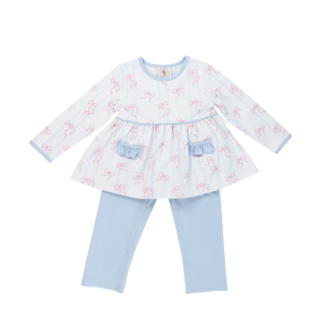 Cypress Row Bowtiful Girls Londyn Legging Set 5208