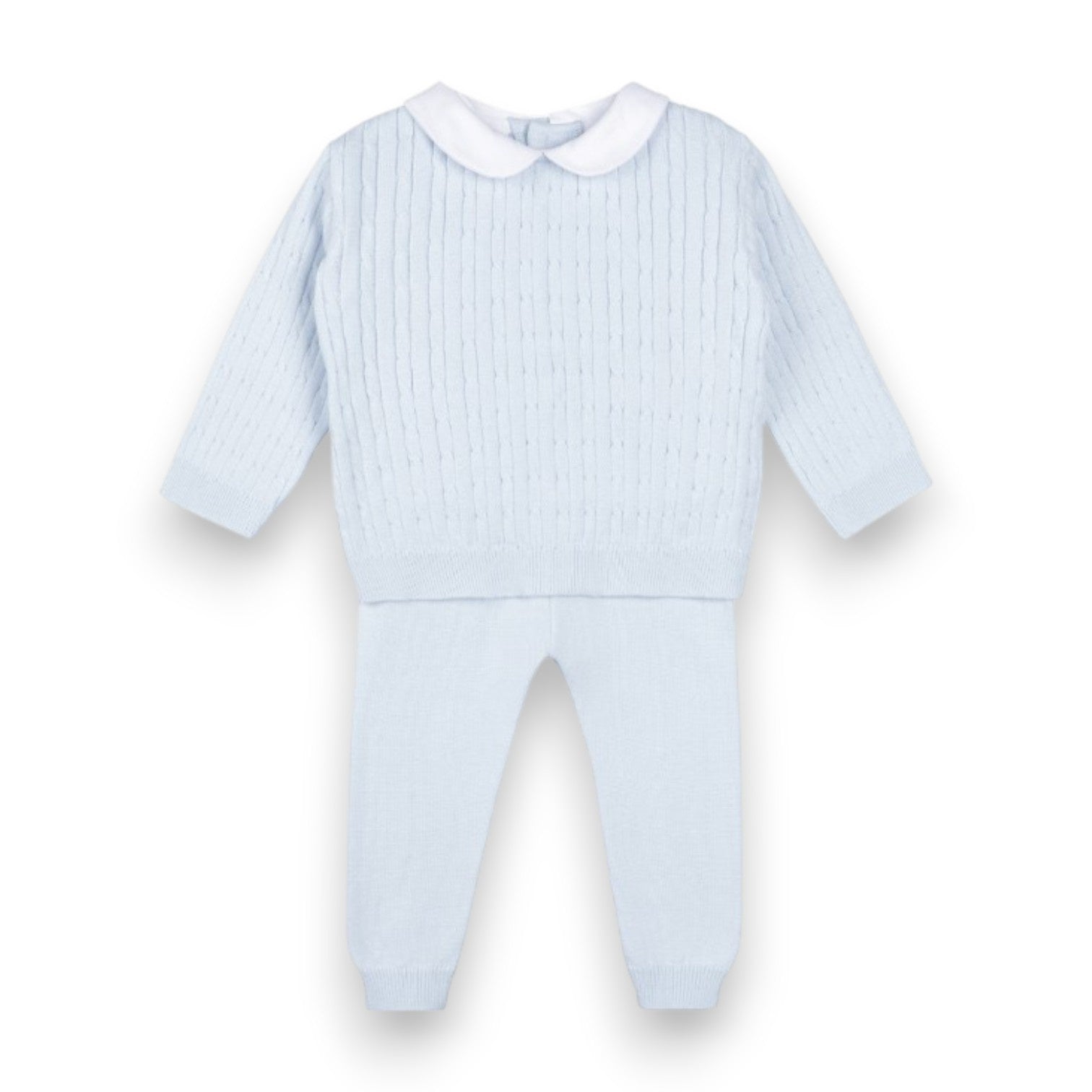 Feltman Brothers Boys Peter Pan Cable Knit Set Blue 4839