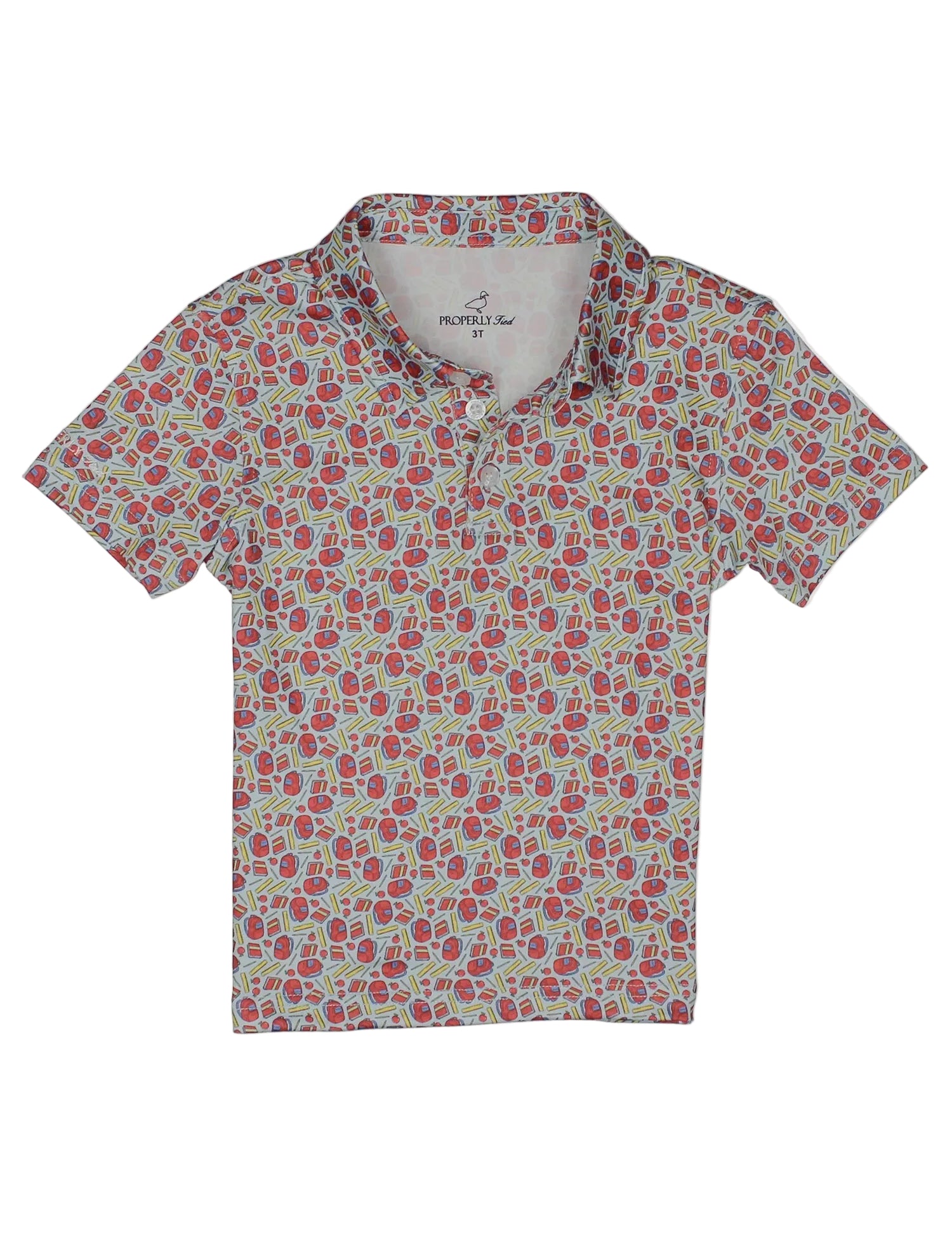 Properly Tied Boys Inlet Polo Classroom LDP0017-CRM 5305