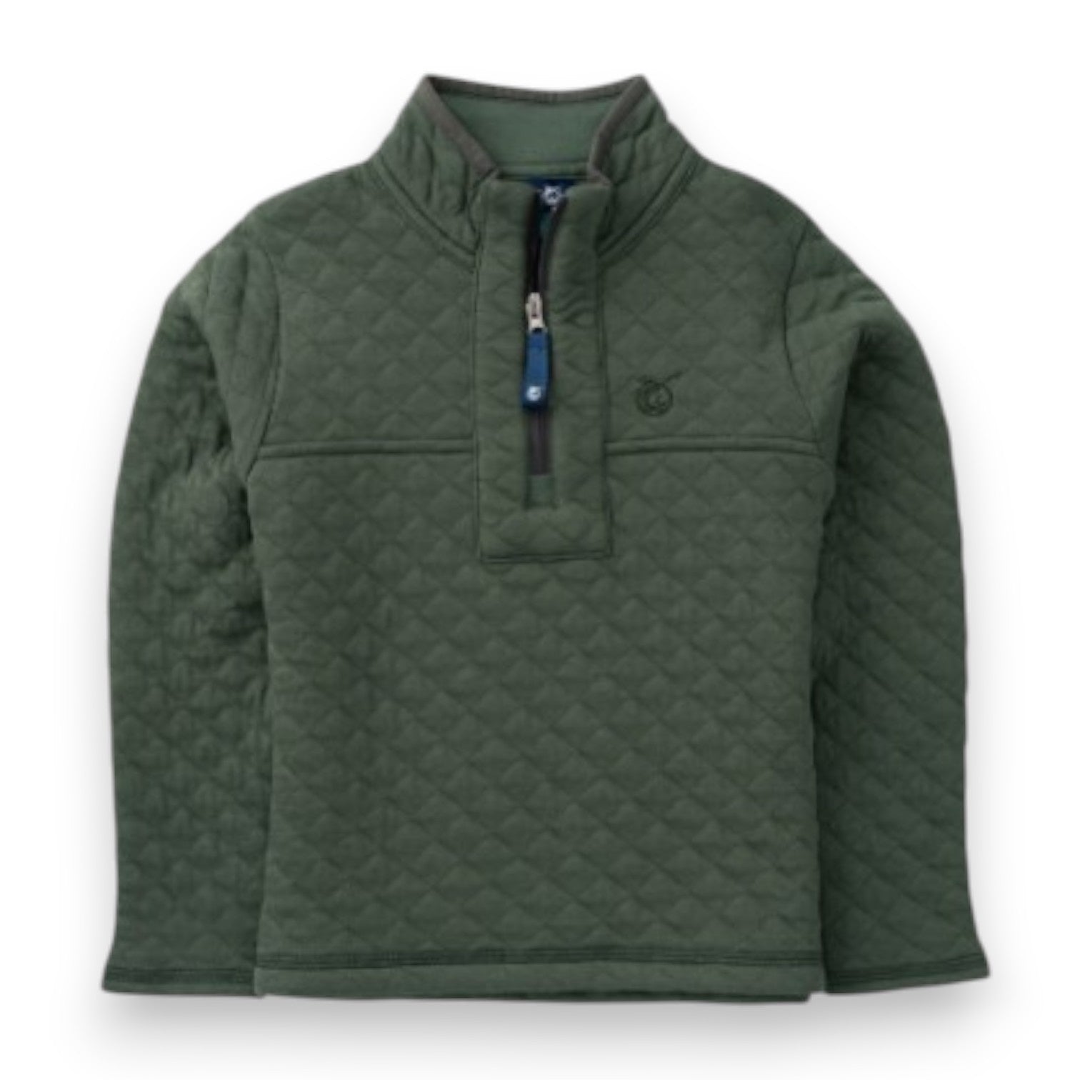 Prodoh Boys Quilted Zip Pullover Camping Green 5308
