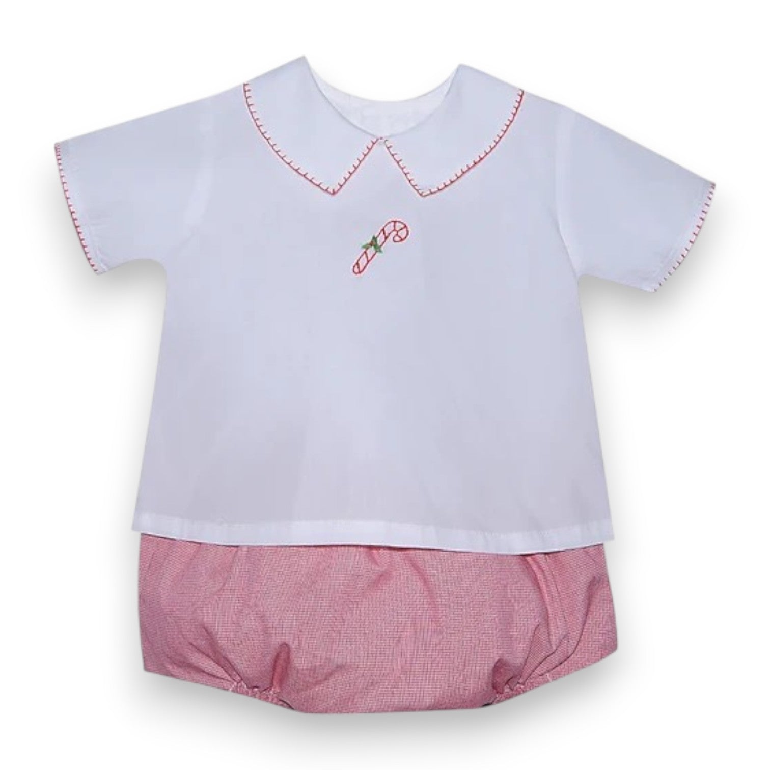 Baby Sen Red Micro Bailey Diaper Set Candy Cane DS123