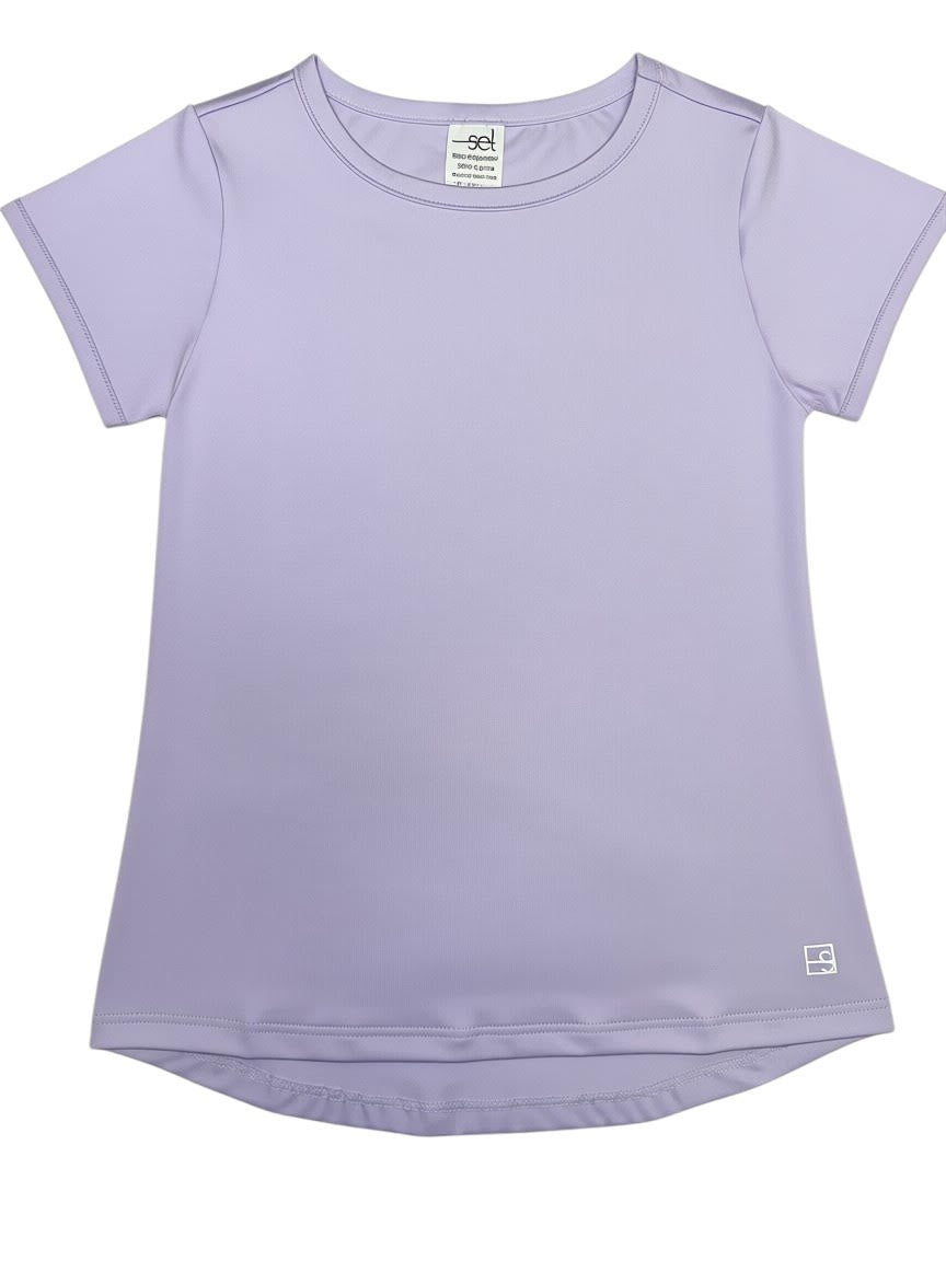 Set Athleisure Bridget Basic Tee Petal Purple 5302