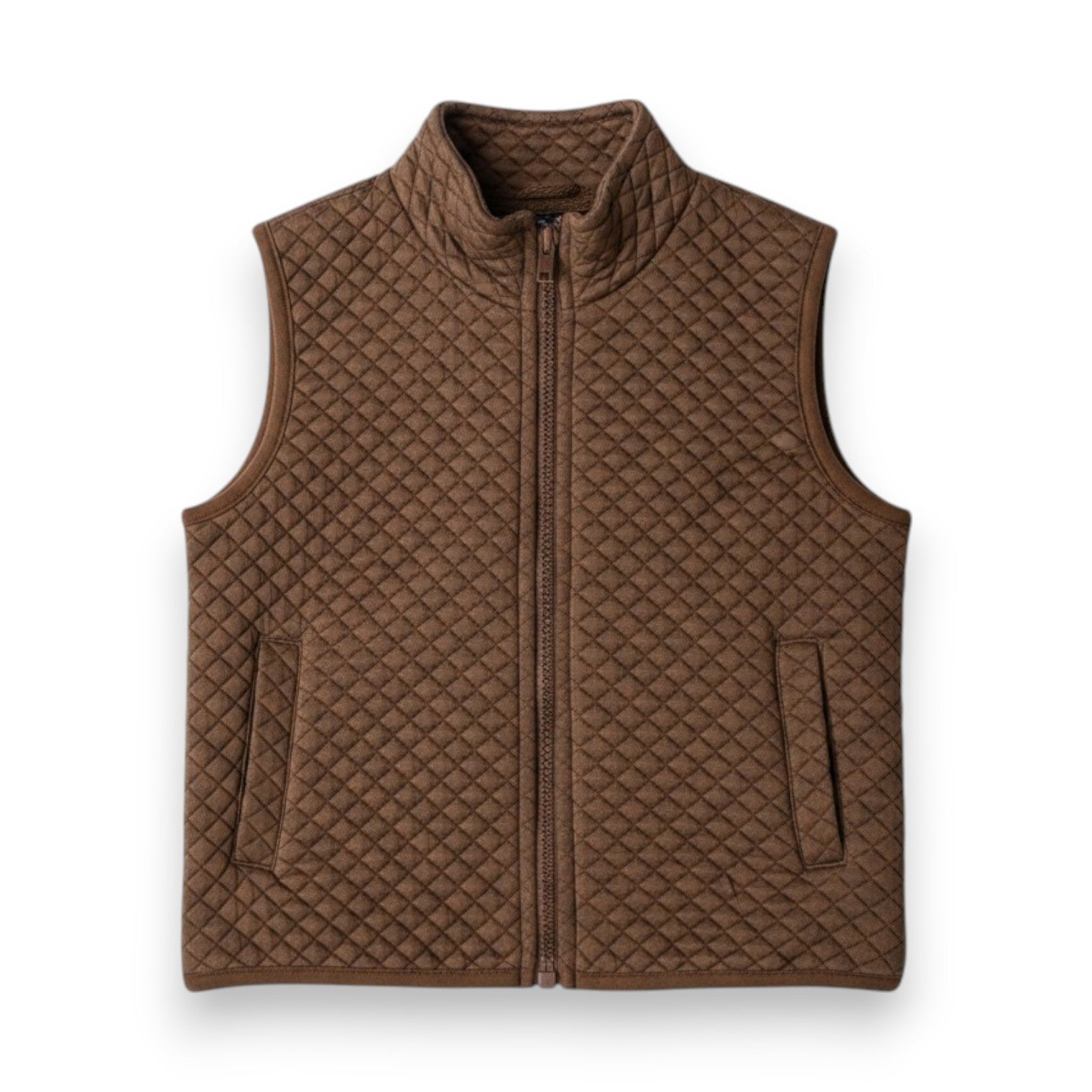 Emma Jean Brown Quilted Vest 1062 5308