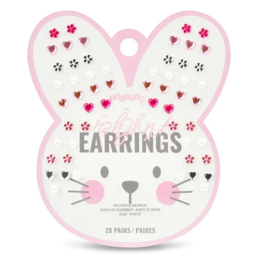 Iscream Bunny Stick on Earrings
