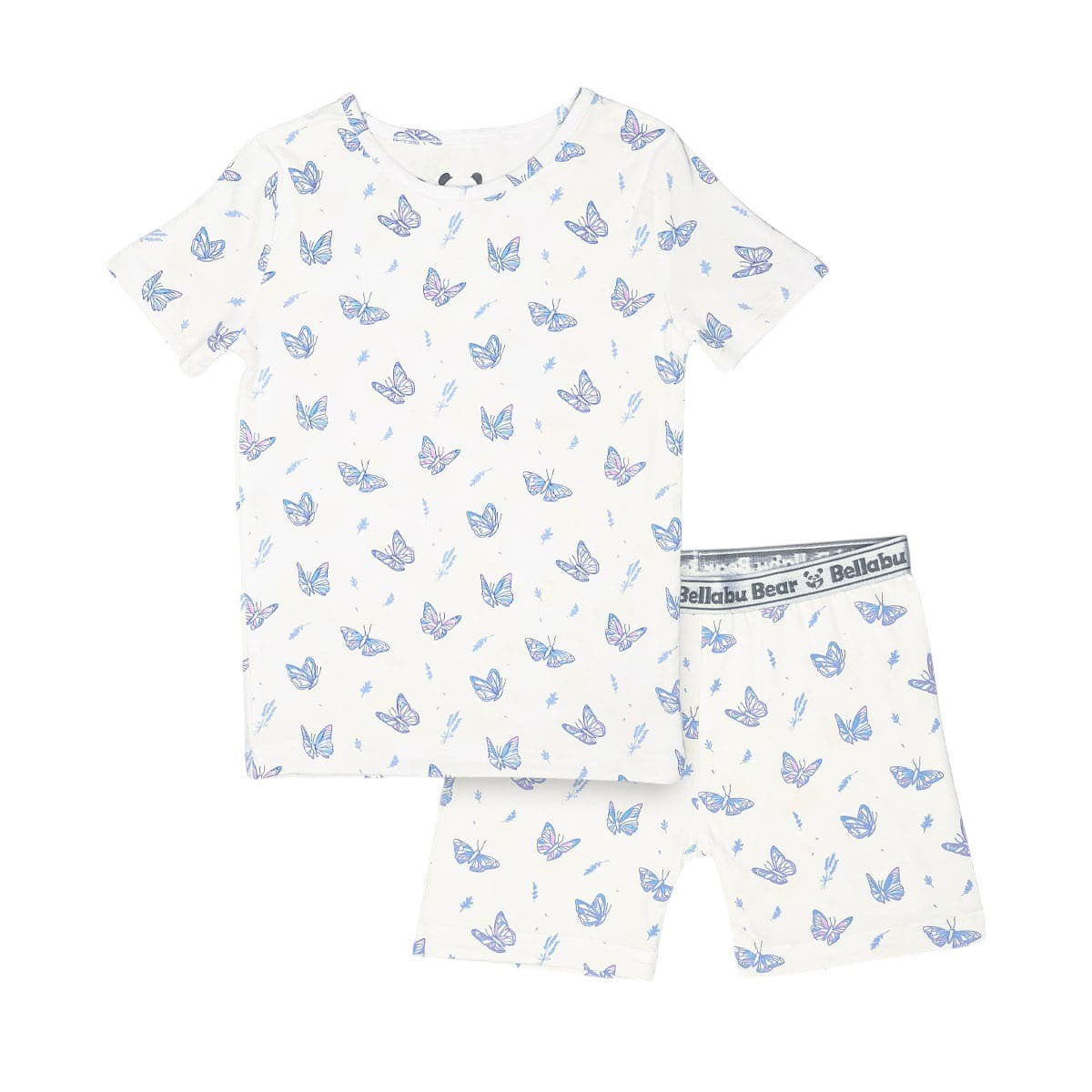 Bellabu Bear Butterfly Bamboo Kids Pajama Short Set 5202