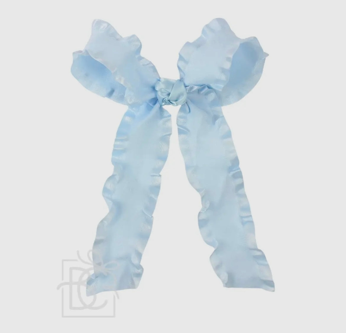 Beyond Creations Double Ruffle Large Bow w/ 6" Tails