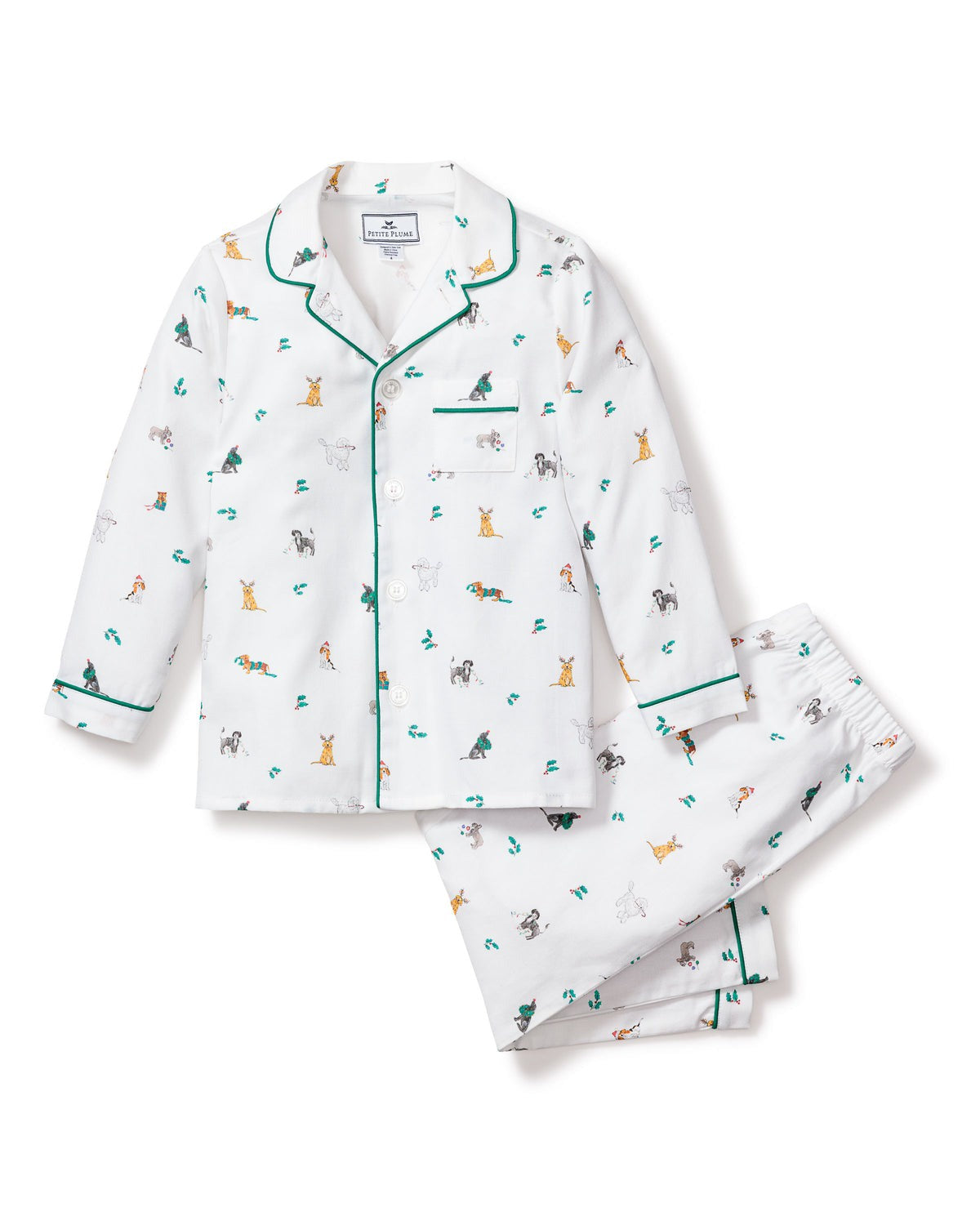 Petite Plume Jingle Paws Children's Pajama Set XPJJP 5109