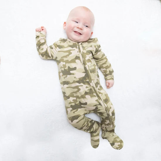 Angel Dear Camo 2 Way Zipper Footie 651-F26-CAM