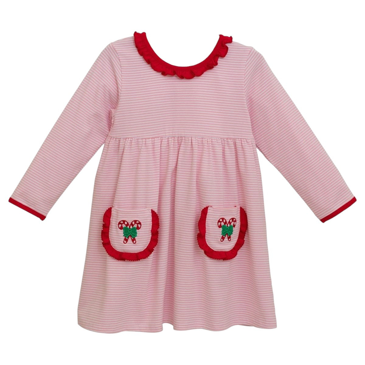 Trotter Street kids Candy Cane Embroidery Dress TSK-02114 5208