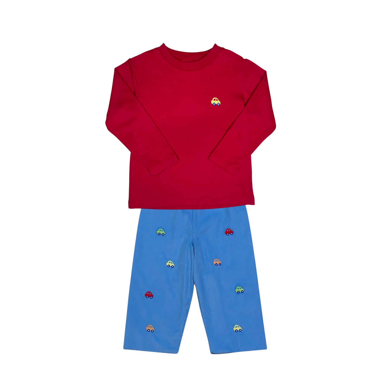Zuccini Cars Harry's Play tee Red Knit & Cars Leo Pants 5208