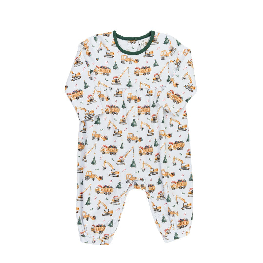 Cypress Row Christmas Construction Boys Parker Playsuit 5208