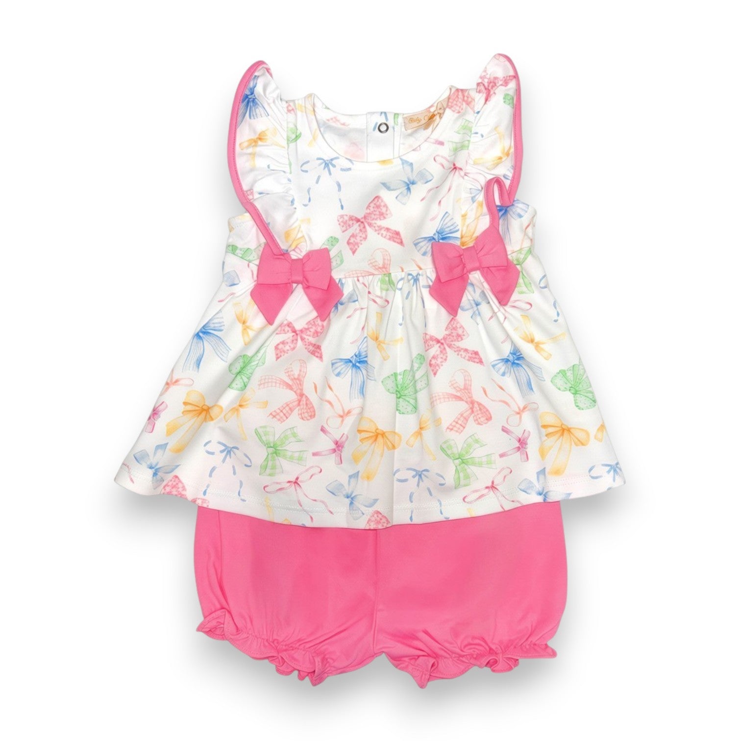 Baby Club Confetti Bows Blouse W/Bows & Short Set SET39319