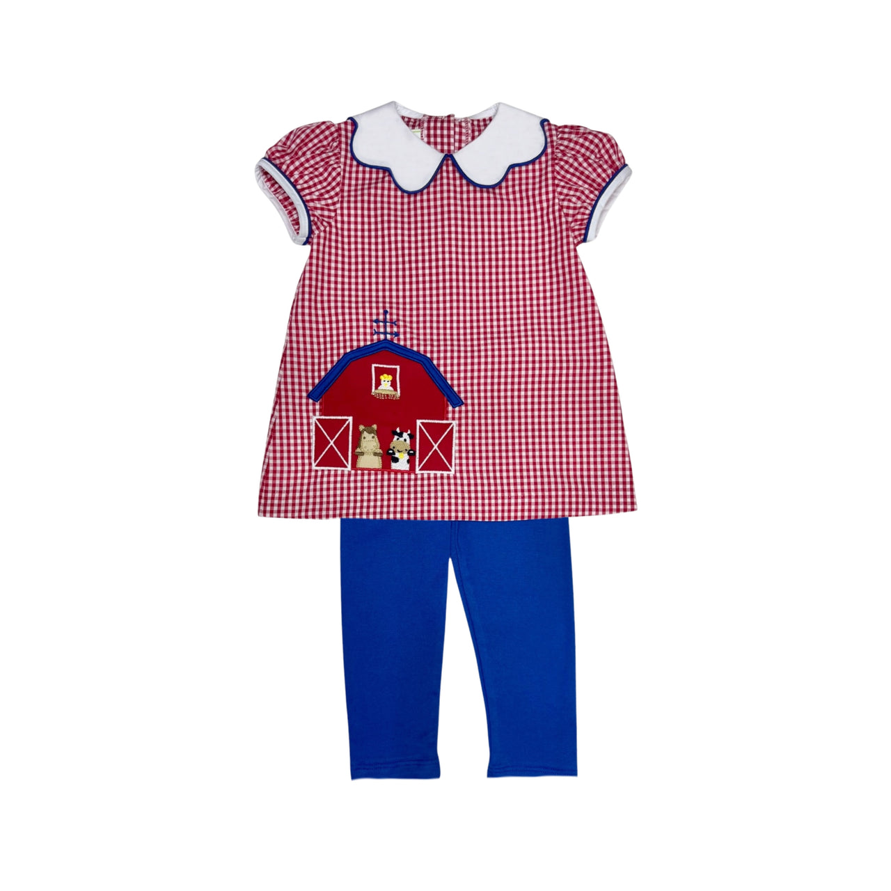 Zuccini Farm Bryar Legging Set Red Medium Check 5208