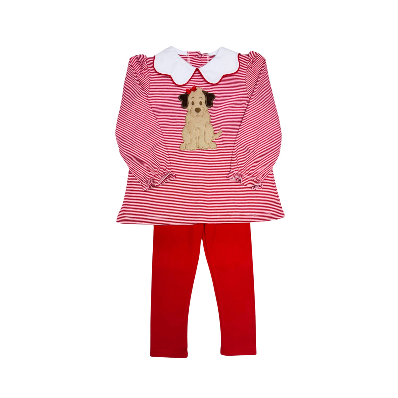 Zuccini Labrador Bryar Legging Set Red Bitty Knit  5208