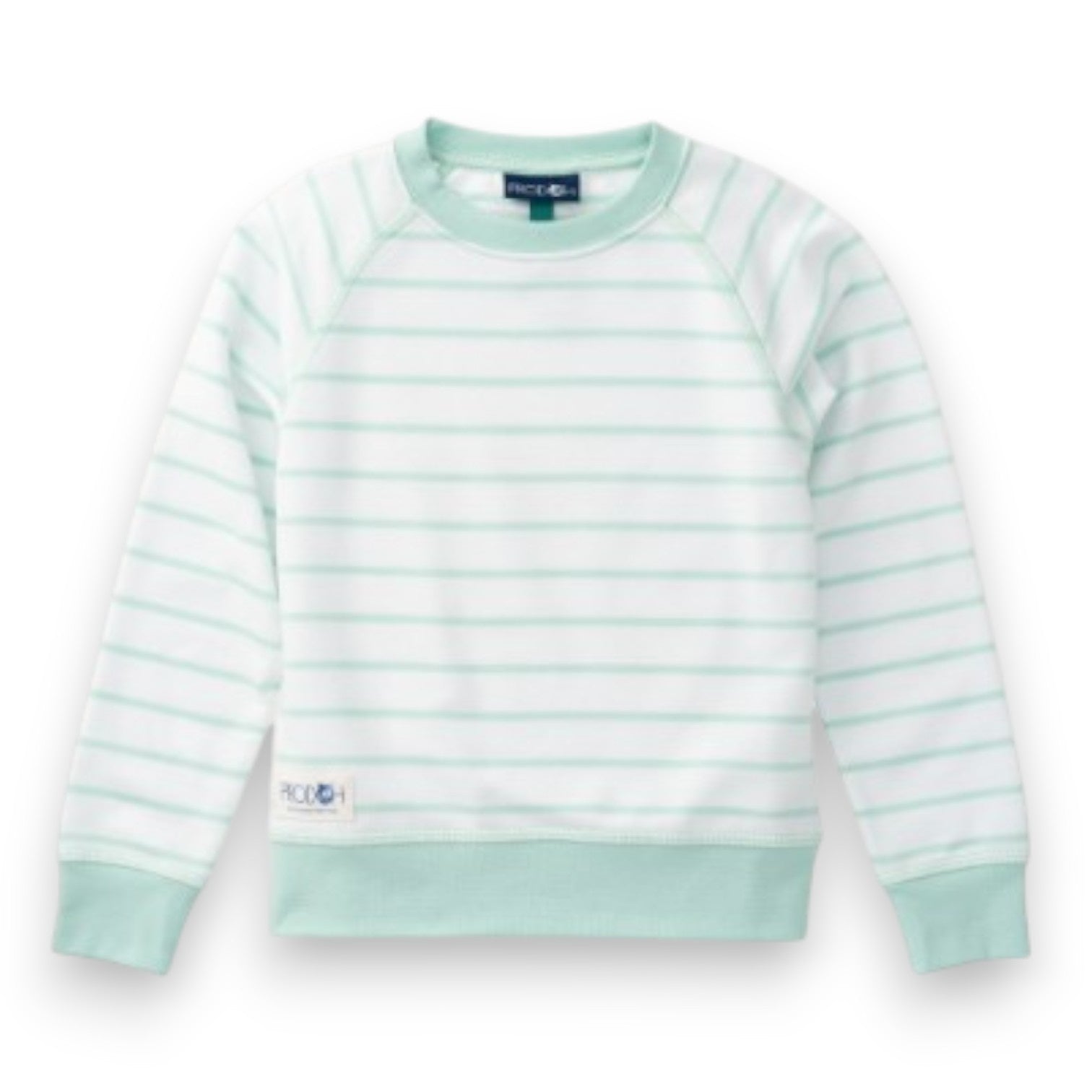 Prodoh Girl's Crew Control Sweatshirt Mint Green Stripe 5308