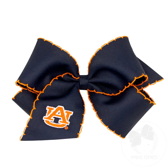 Moonstitch Collegiate Bow by Wee Ones - Girls Bows - King Auburn