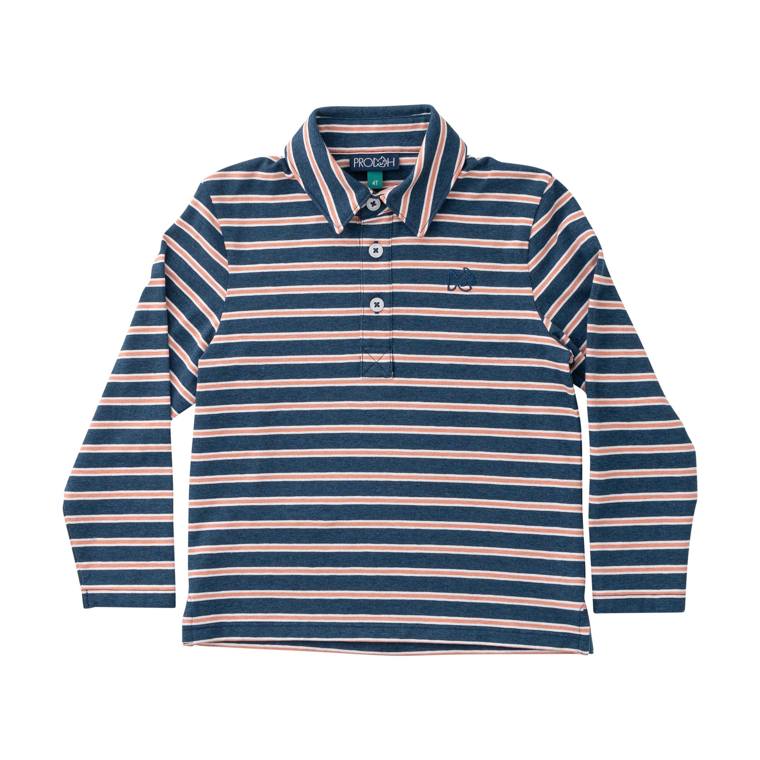 Prodoh Boys Long Sleeve Too Cool for School Polo 5208