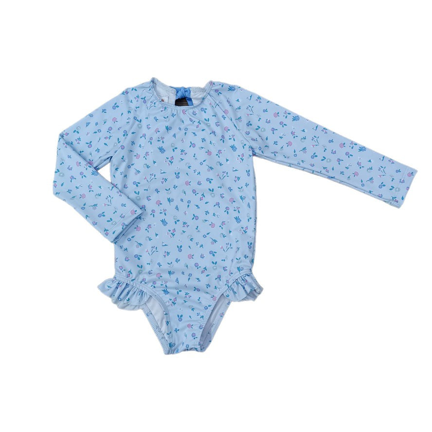 Love George Blue Ditsy Floral Swim 5301