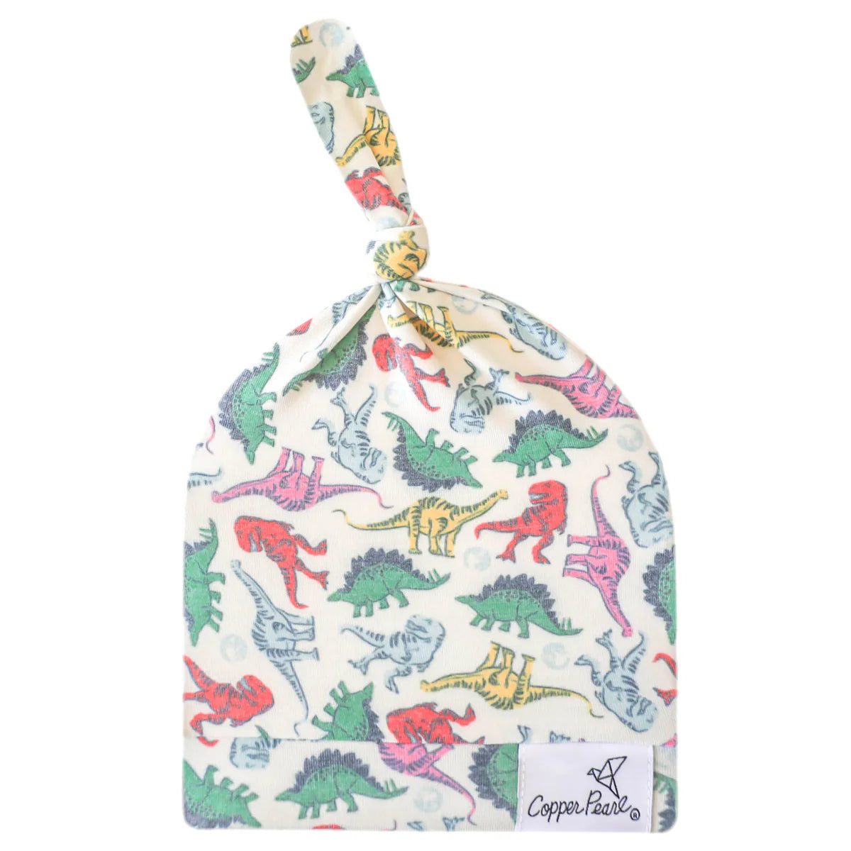 Copper Pearl Newborn Top Knot Hat