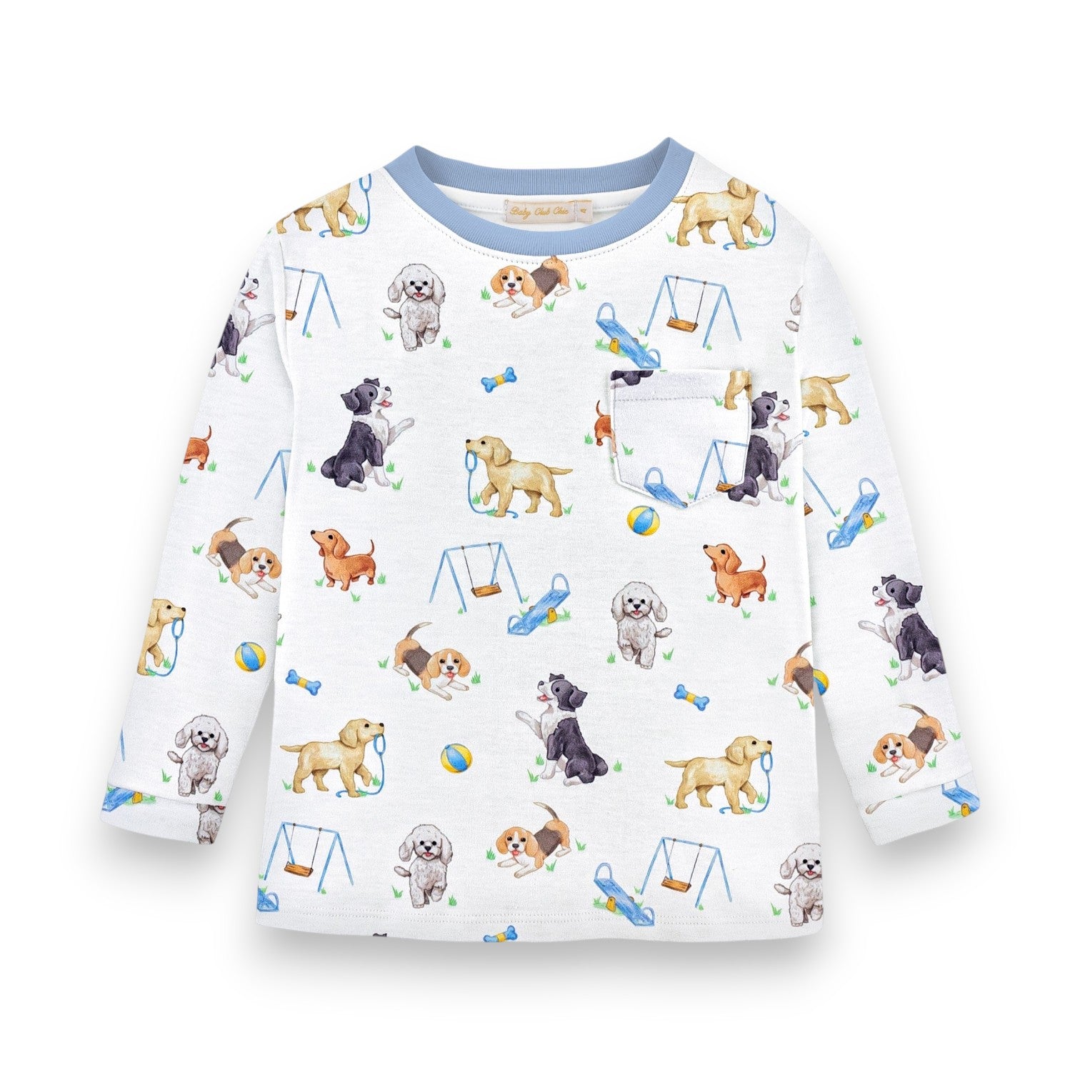 Baby Club Doggie Park Tee W/Pocket TEE03220