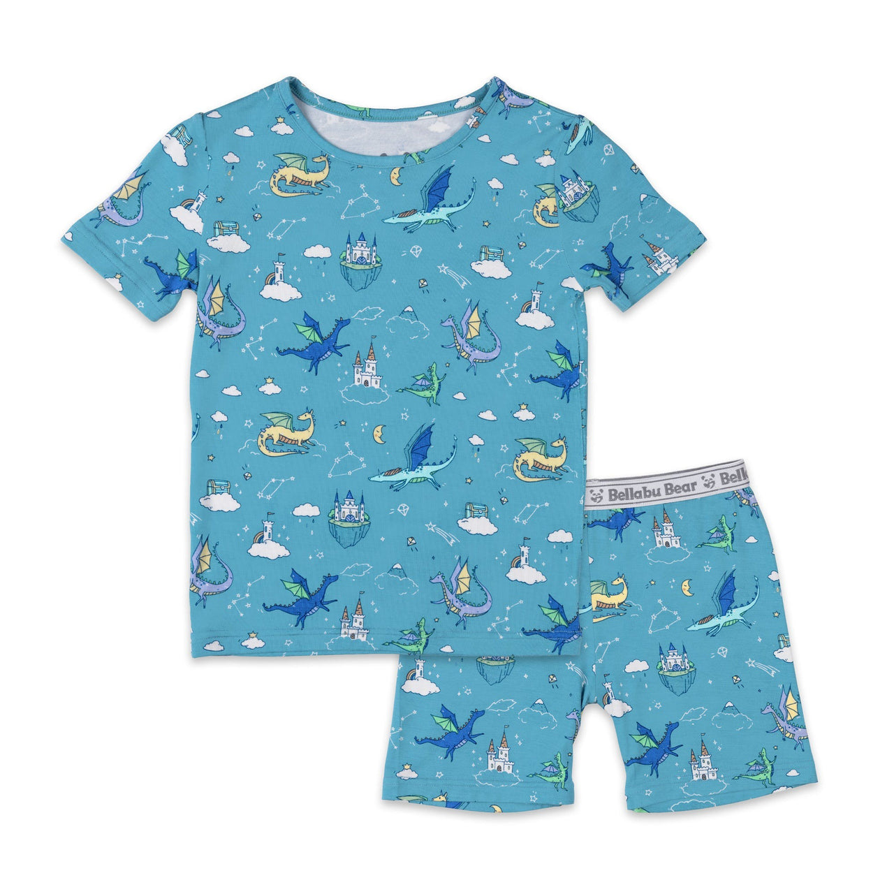 Bellabu Bear Dragon Dreams Bamboo Kids Pajama Short Set 6 5202