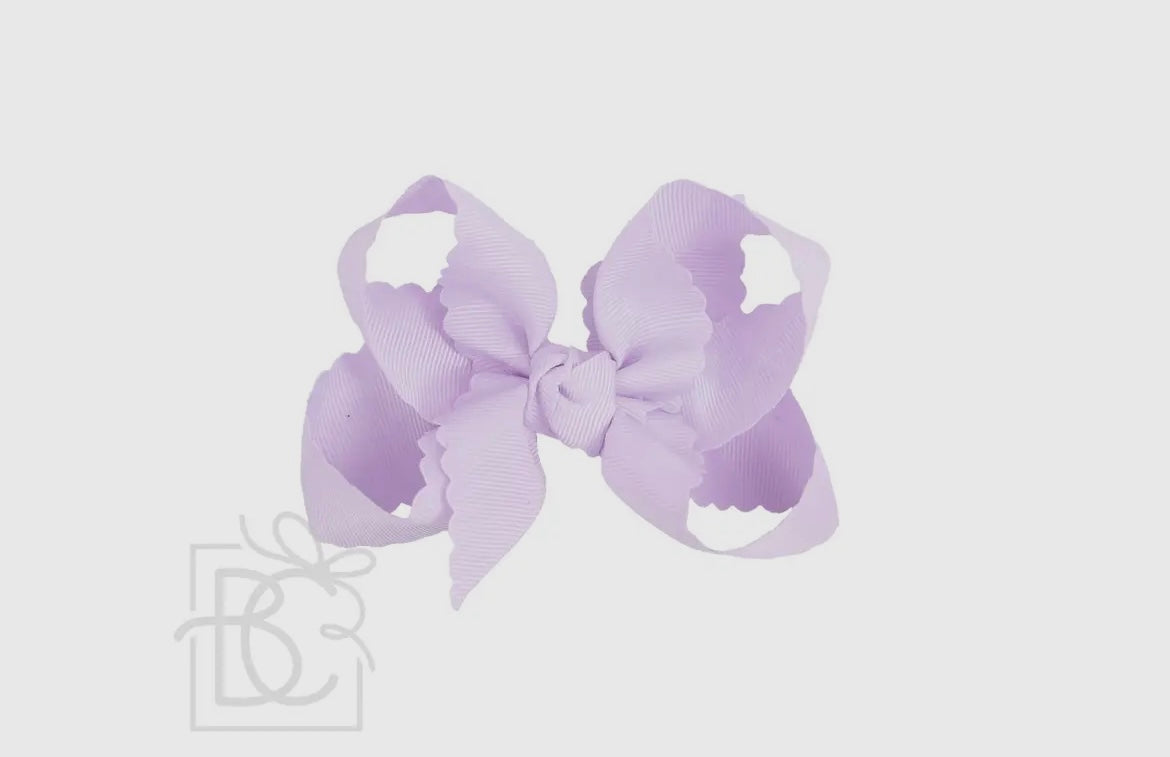 Beyond Creations Large Scalloped Edge Bow w/knot