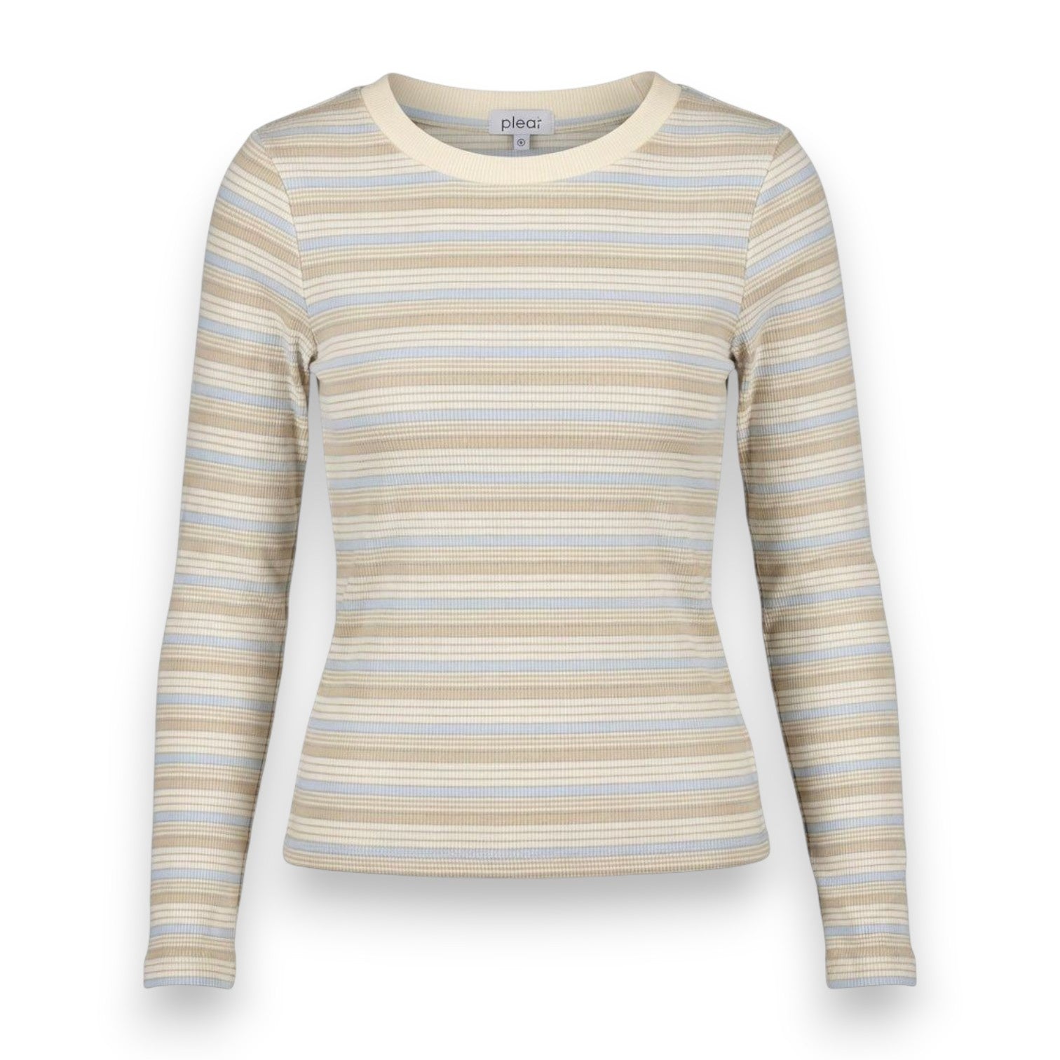 Pleat Ella Tee Light Blue/Cream