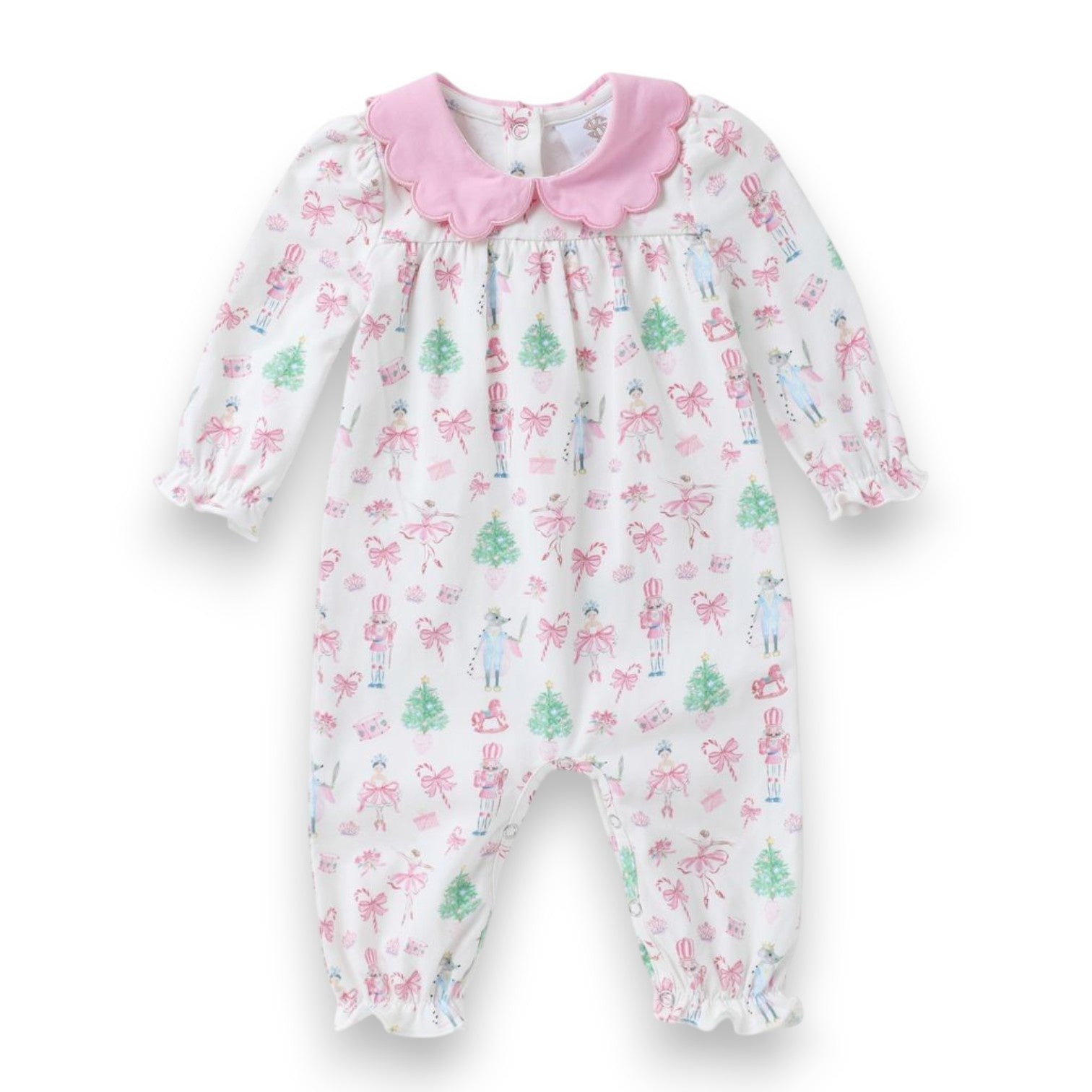 Swoon Kids Scallop Proper Romper Nutcracker F2667