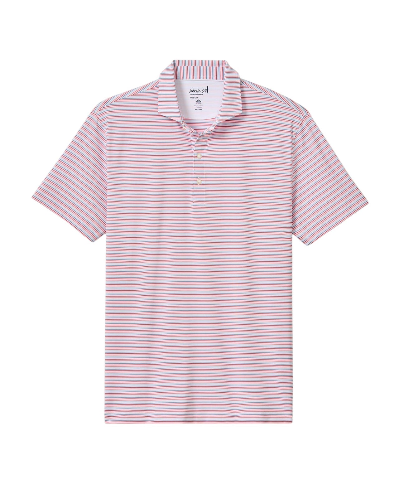 Johnnie-O Kamdon Stripe Polo Lobster 5207