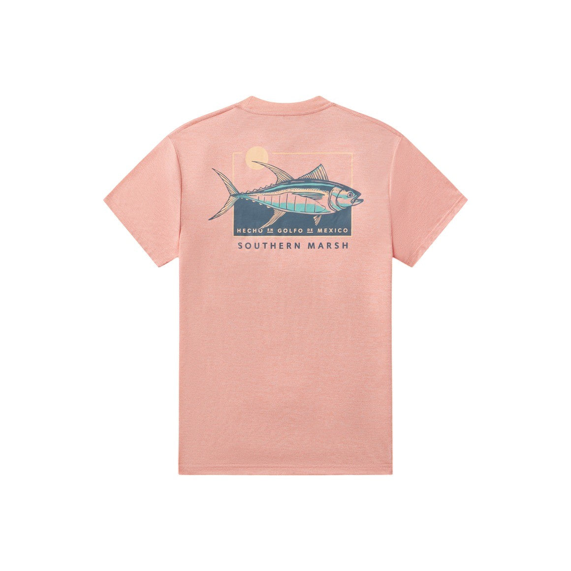 Southern Marsh Youth Fieldtec Heathered Tee Atun De Sol Coral YFHTN 5201