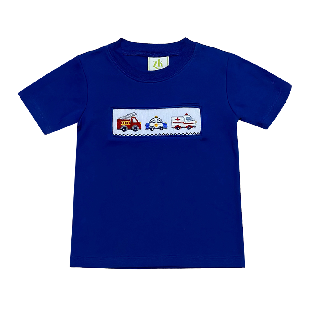 Zuccini First Responders Harry's Play Tee Royal Blue Knit 5106