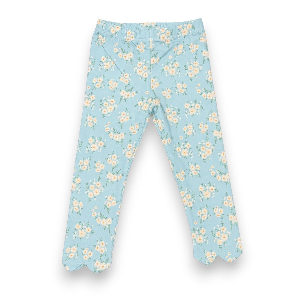 True Blue Floral Leggings 2029 5310