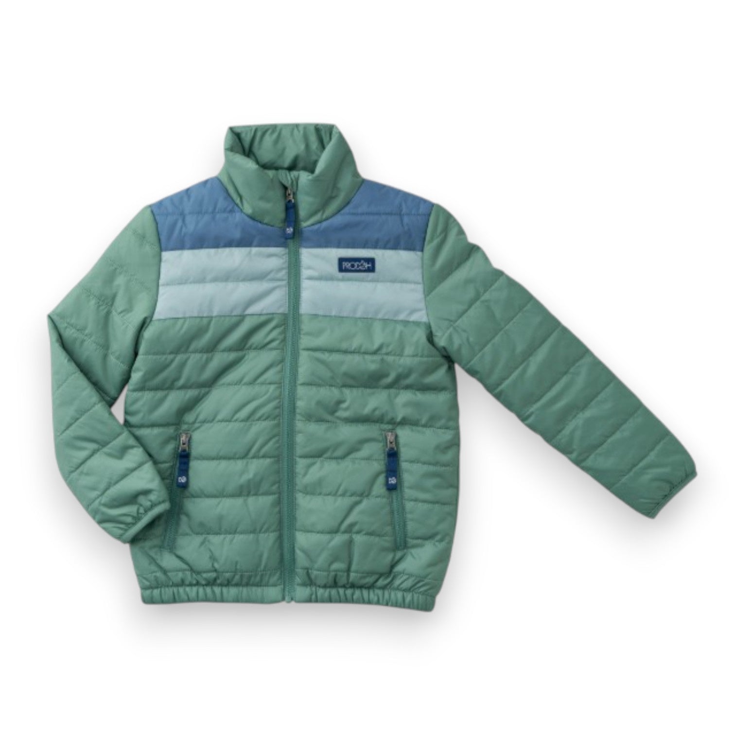 Prodoh Boys Puffer Jacket Frosty Spruce Colorblock
